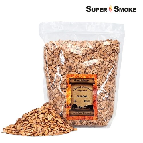 Wood chips for smoking & grilling in premium packaging.